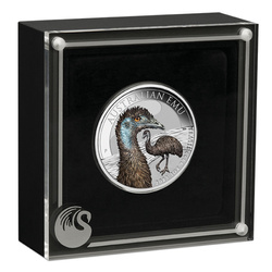Emu australiano colorato 1 oncia d'argento 2023
