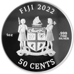 Fiji: Dogs 1 uncja Srebra 2022 Prooflike
