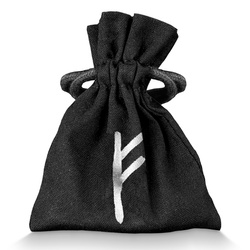 Lingot Germania Mint : Runes - Fehu coloré 1 once d'argent finition antique