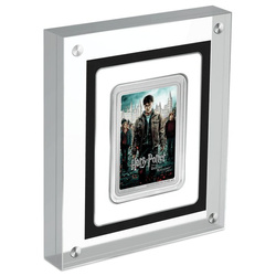 Niue: Harry Potter - Movie Poster 'Harry Potter and the Deathly Hallows Part 2' coloured 1 oz Silver 2021 Proof