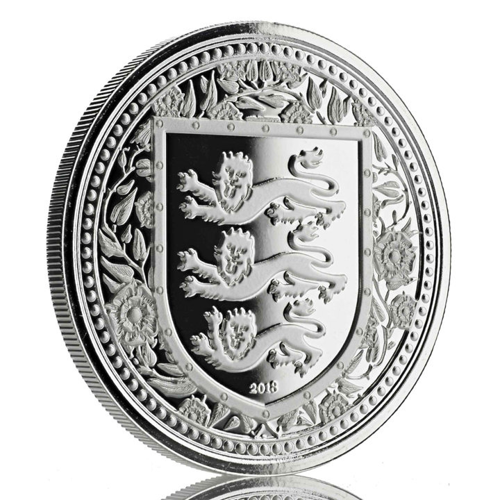 Gibraltar: Royal Arms of England 1 oz Silber 2018 Coin