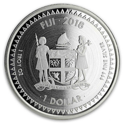 Fiji: Pacific Dollar 1 oz Silber 2018