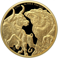 Czad: Bull & Bear 1/4 uncji Złota 2023