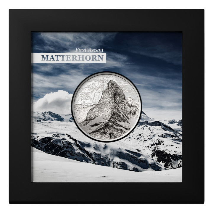 Svájc: A Matterhorn 1 uncia ezüst 2025 Proof
