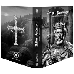 Niue: Camelot - Arthur Pendragon 1 oz Silber 2023 Matte Coin