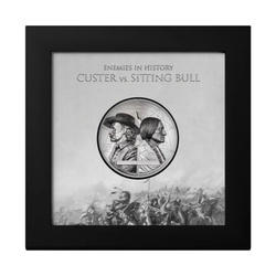 Silbermünze Enemies in History – Custer vs. Sitting Bull 2 Unzen Silber 2026 Proof