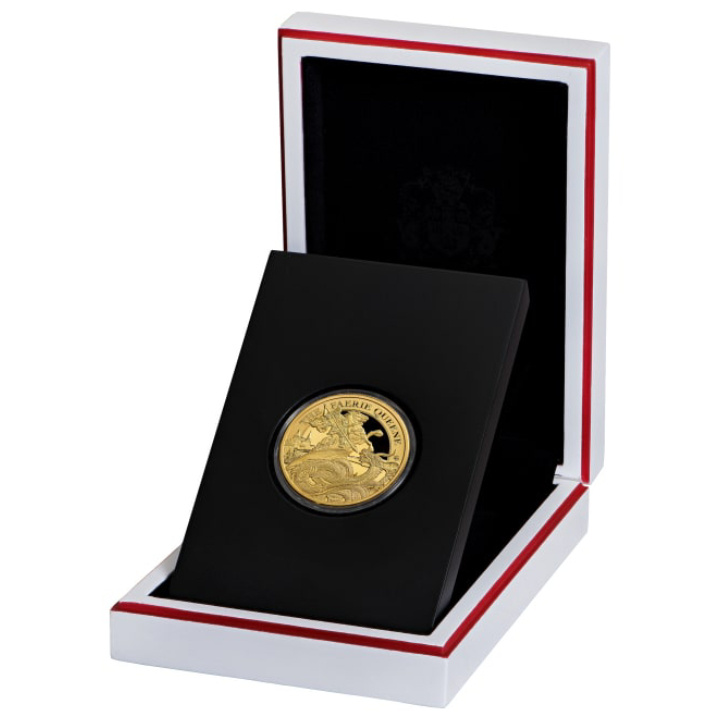 St Helena: Faerie Queene - Redcrosse & The Dragon 1 oncia d'oro 2024 Proof