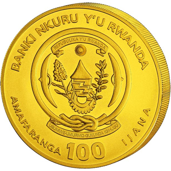 Ruanda: Afrikanische Unze - Martial Eagle 1/12 oz Gold 2025