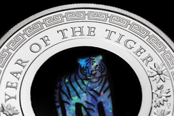 Lunar III: Year of the Tiger 1 oz Silber 2022 Proof Opal