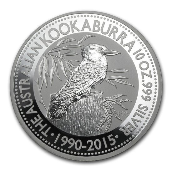 Kookaburra 10 uncia ezüst 2015
