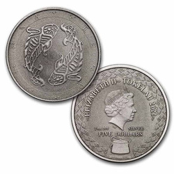 Zestaw 12 monet Tokelau: Zodiac Series 12 x 1 uncja Srebra 2022 Antique Coins
