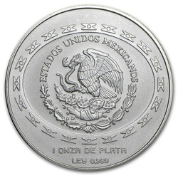 1997 Mexico 1 oz Silver 5 Pesos Jugador de pelota