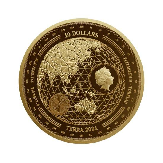 Tokelau: Terra 1/10 oz Oro 2021 Prooflike