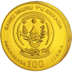 Rwanda: African Ounce - Martial Eagle 1/12 oz Gold 2025