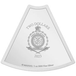 Niue: Marvel - Avengers 60th Anniversary 'Captain Marvel' colored 1 oz Silver 2023 Proof