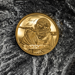 Cook Islands: Iron Maiden - Piece of Mind 0,5 g Gold 2023 Proof 