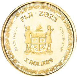 Fiji: Koi Fish 1/10 uncji Złota 2023 Prooflike