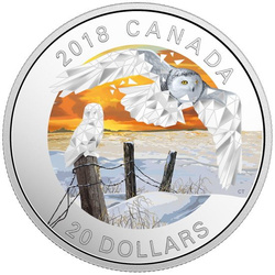 Geometric Fauna: Snowy Owls 20$ 2018