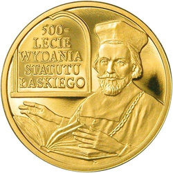 500e anniversaire de la promulgation du Statut de Łask 100 zł 2006 Proof