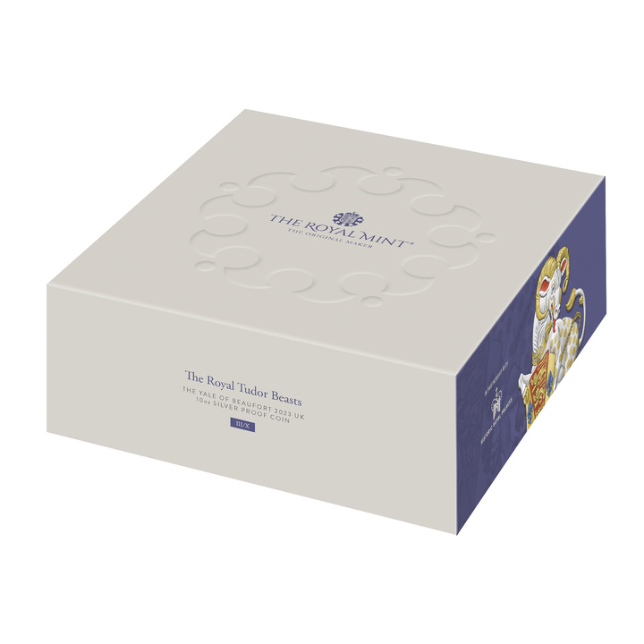 The Royal Tudor Beasts: The Yale of Beaufort 10 oz Plata 2023 Proof