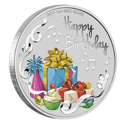 Happy Birthday 1 oz Silber 2017 Australia