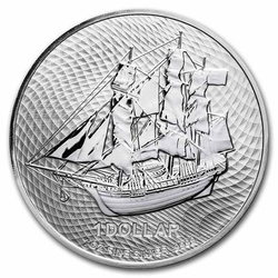 Cook Islands HMS Bounty 1 uncja Srebra 2022