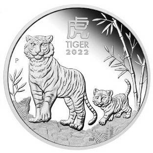 Lunar III: Año del Tigre - Juego de 3 monedas Plata 2022 Proof