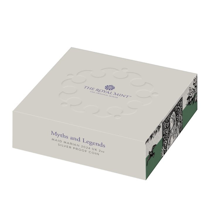 Miti e leggende: Maid Marian 2 once d'argento 2024 Proof