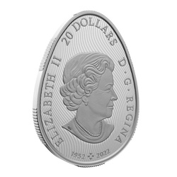 Canada : Œuf de Pâques coloré Argent 2023 Proof