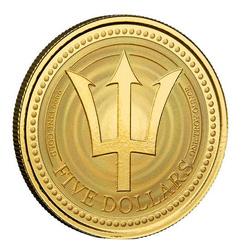 Barbados: Trident 1 oz Gold 2021