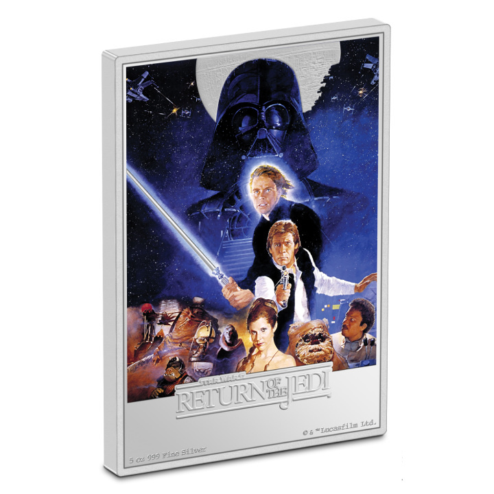 Niue: Star Wars - El Retorno del Jedi de color 5 oz Plata 2023 Proof