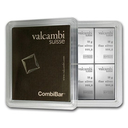 10 g CombiBar Valcambi Silver Bar