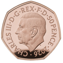Monnaie en or 100 ans de Winnie l’Ourson – Amitié 50p 2026 Proof