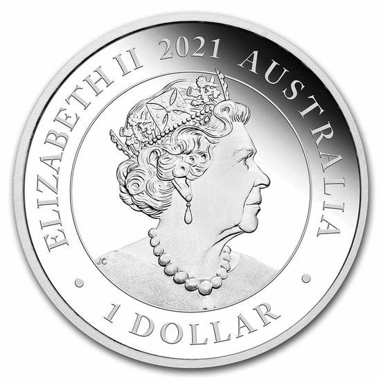 Łabędź 1 uncja Srebra 2021 Proof