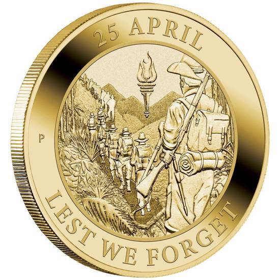 Anzac Day 13,5 grame bronz aluminiu 2022 (monedă în carton bej-gri)