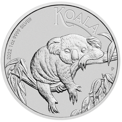 Perth Mint Koala 1 uncja Srebra 2022 1 AUD