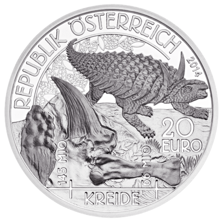 Life on the Ground: Cretaceous 20 Euro 2014 Proof