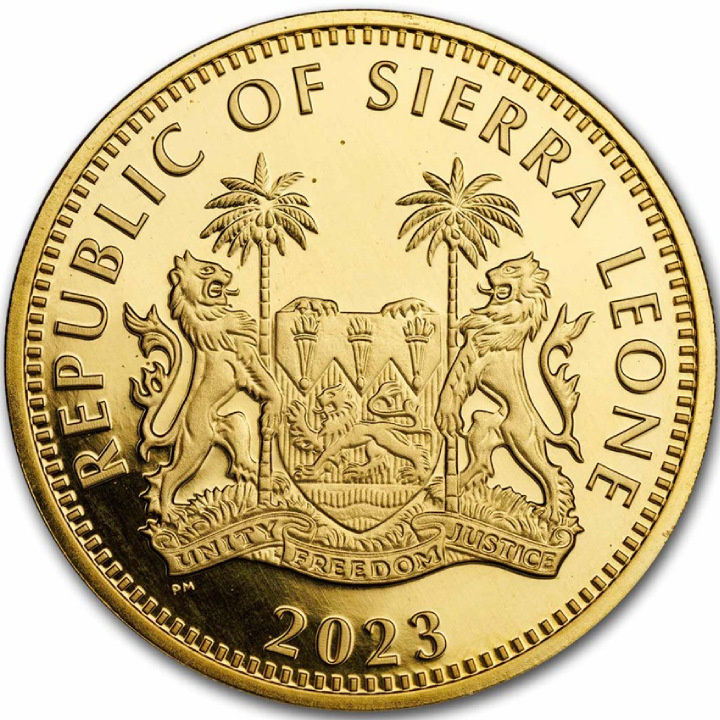 Sierra Leone: Big Five - Buffalo 1 oz Gold 2023