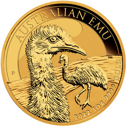 Australian Emu 1 oncia d'oro 2022