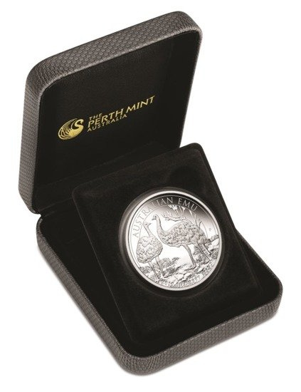 Australijski Emu 1 uncja Srebra 2019 Proof