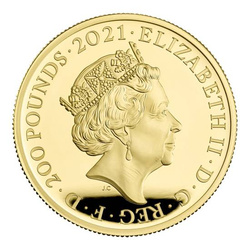 The Gothic Crown Quartered Arms 2 onces d'or 2021 Proof