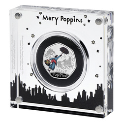 Mary Poppins farbig 50p Silber 2025 Proof