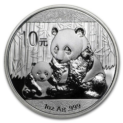 Chińska Panda 1 uncja Srebra 2012