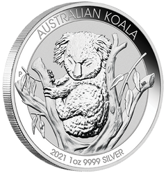 Koala 1 uncja Srebra 2021 PAKIET 20 SZTUK