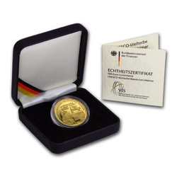 Germany: UNESCO World Heritage Site - Upper Middle Rhine Valley 1/2 oz Gold 2015