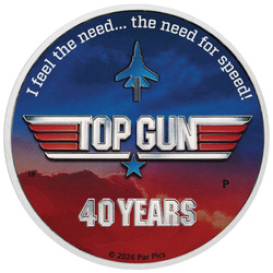 Top Gun 40 Years Colorized 1 oz Silver 2026