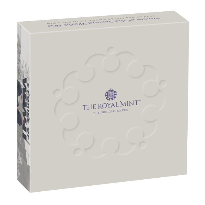 Stories of The Second World War 50p Plata 2025 Proof Piedfort