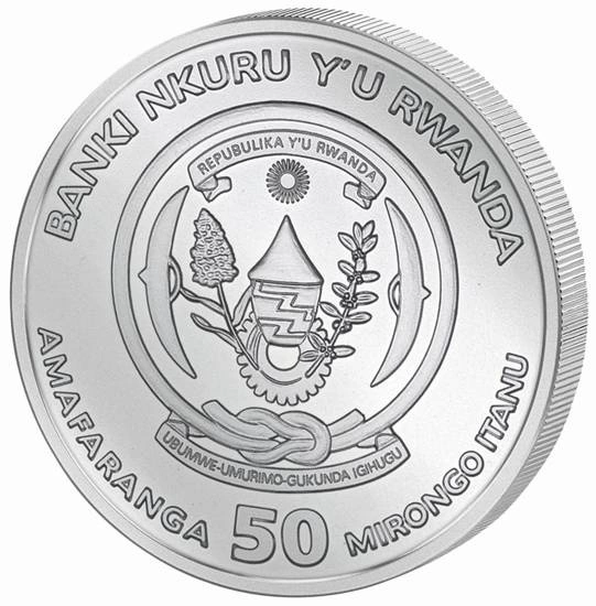 Ruanda: African Ounce - Pelican 1 oncia d'argento 2022 Proof