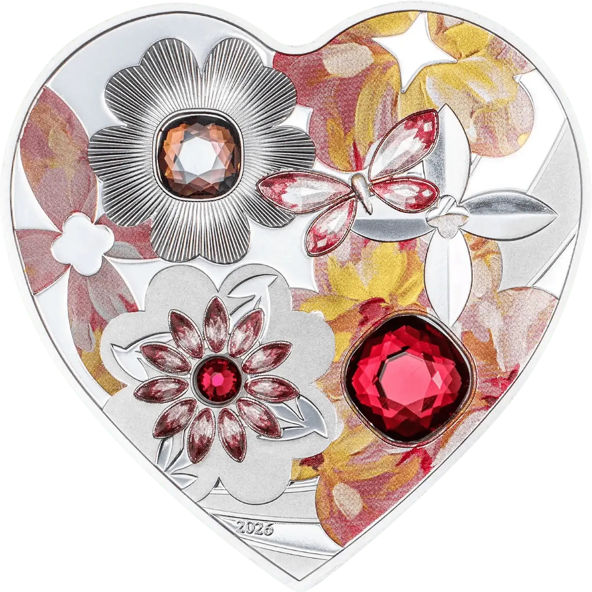 Cook Islands: Brilliant Love – Blossom, colorized, 20 grams of silver ...