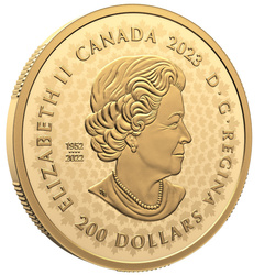 Canada : Grands chasseurs - Grizzly 200 Or 2023 Pièce Proof à très haut relief